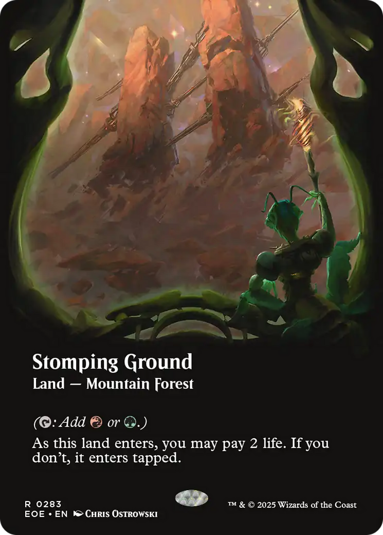 Stomping Ground - Rare Land — Mountain Forest card from Edge of Eternities