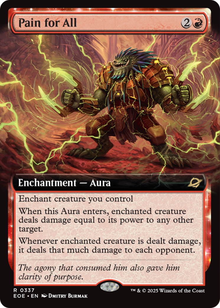 Pain for All - Rare Enchantment — Aura card from Edge of Eternities