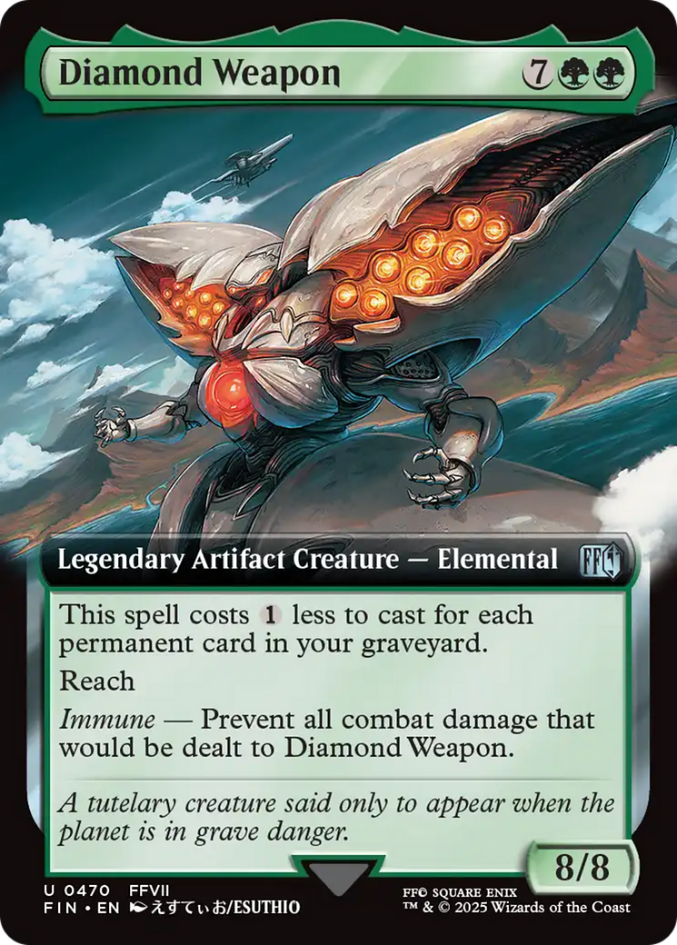 Diamond Weapon - Uncommon Legendary Artifact Creature — Elemental card from Final Fantasy