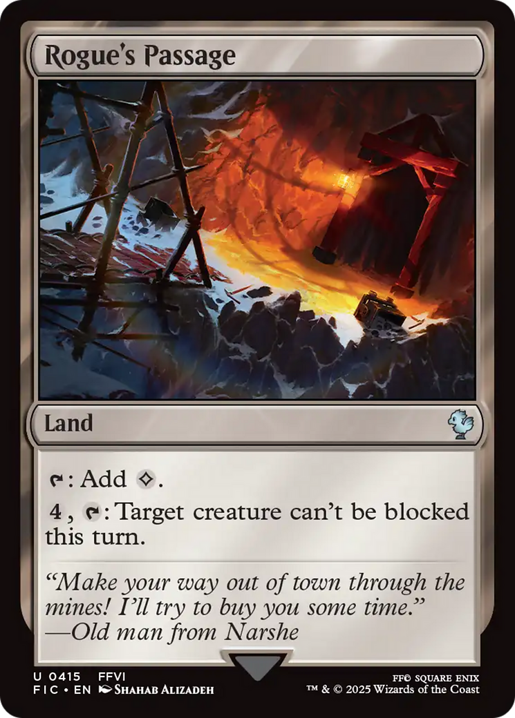 Rogue's Passage - Uncommon Land card from Final Fantasy Commander