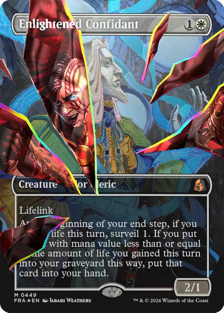 Enlightened Confidant - Mythic Creature — Kor Cleric card from Reality Fracture