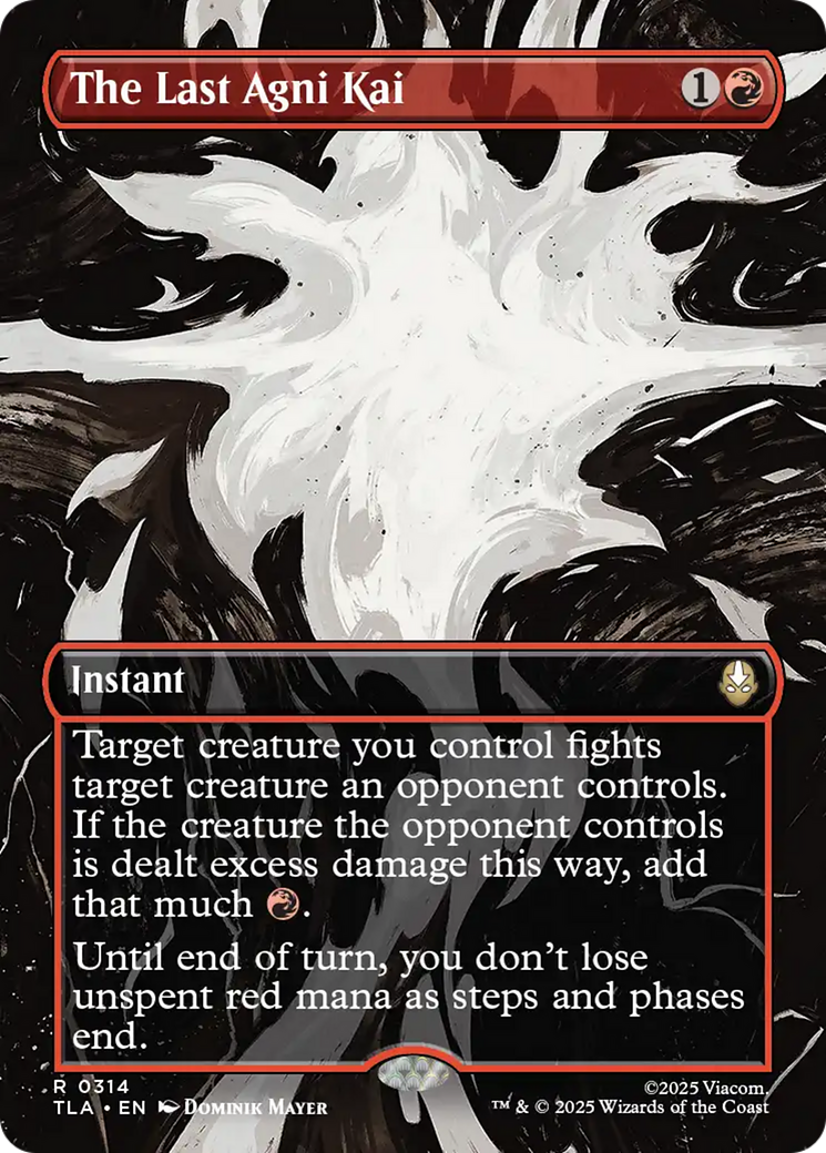 The Last Agni Kai - Rare Instant card from Avatar: The Last Airbender