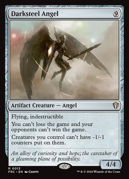 Darksteel Angel - Rare card from Reality Fracture Commander