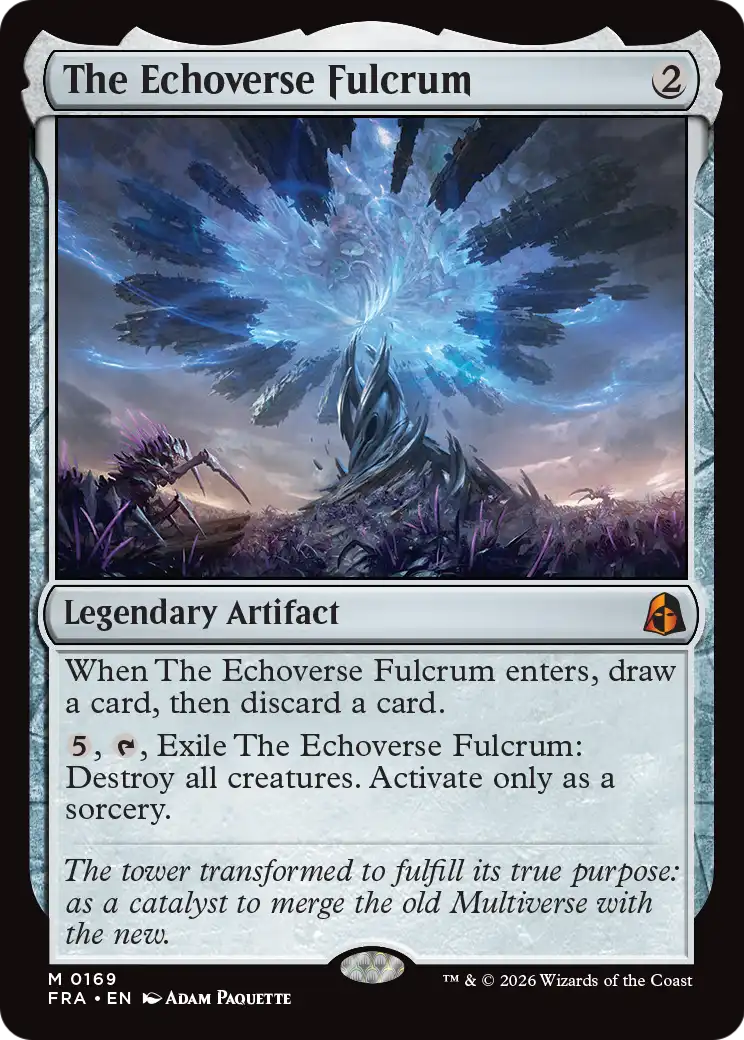 The Echoverse Fulcrum - Mythic Legendary Artifact card from Reality Fracture