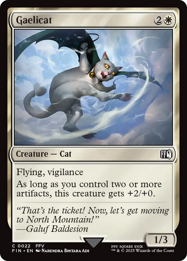 Gaelicat - Common Creature — Cat card from Final Fantasy