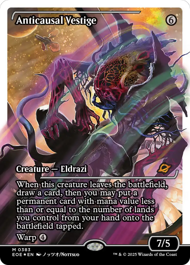 Anticausal Vestige - Mythic Creature — Eldrazi card from Edge of Eternities