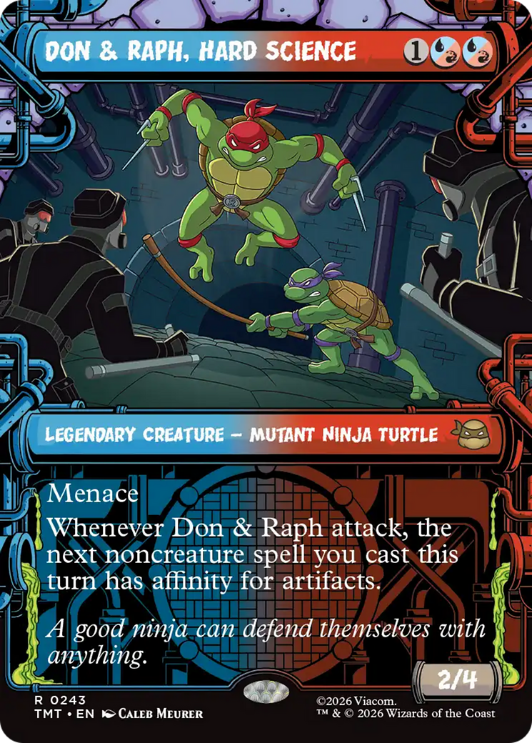 Don & Raph, Hard Science - Rare Legendary Creature — Mutant Ninja Turtle card from Teenage Mutant Ninja Turtles
