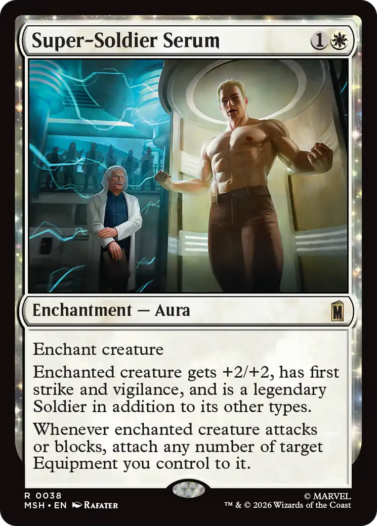 Super-Soldier Serum - Rare Enchantment — Aura card from Marvel Super Heroes