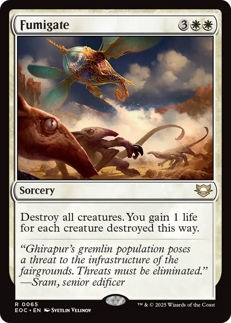 Fumigate - Rare Sorcery card from Edge of Eternities Commander