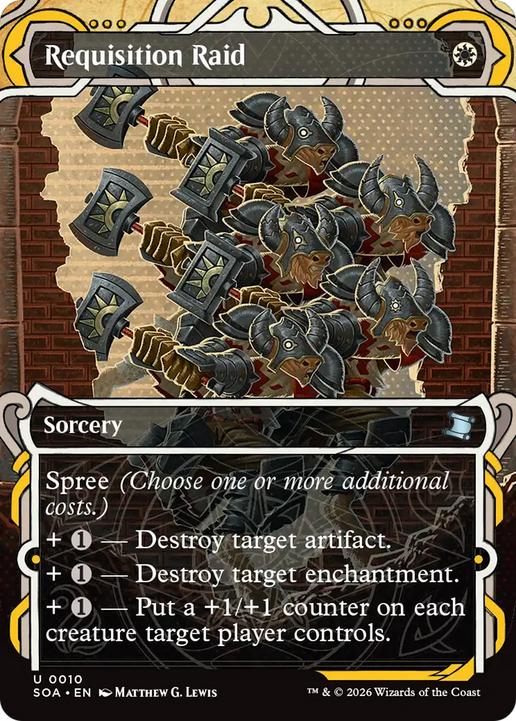 Requisition Raid - Uncommon Sorcery card from Secrets of Strixhaven Mystical Archive