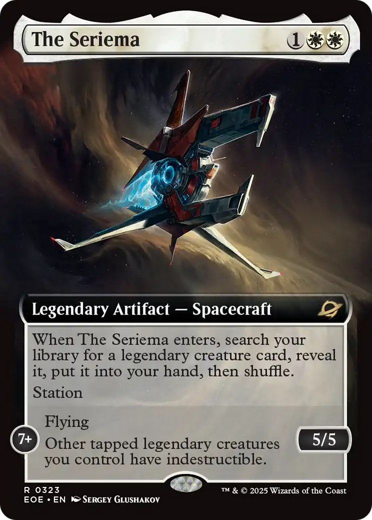 The Seriema - Rare Legendary Artifact — Spacecraft card from Edge of Eternities