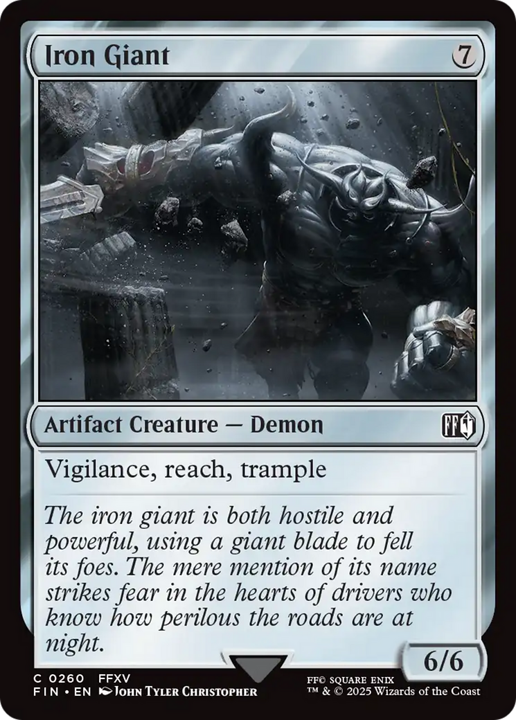 Iron Giant - Common Artifact Creature — Demon card from Final Fantasy