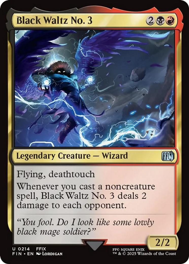 Black Waltz No. 3 - Uncommon Legendary Creature — Wizard card from Final Fantasy