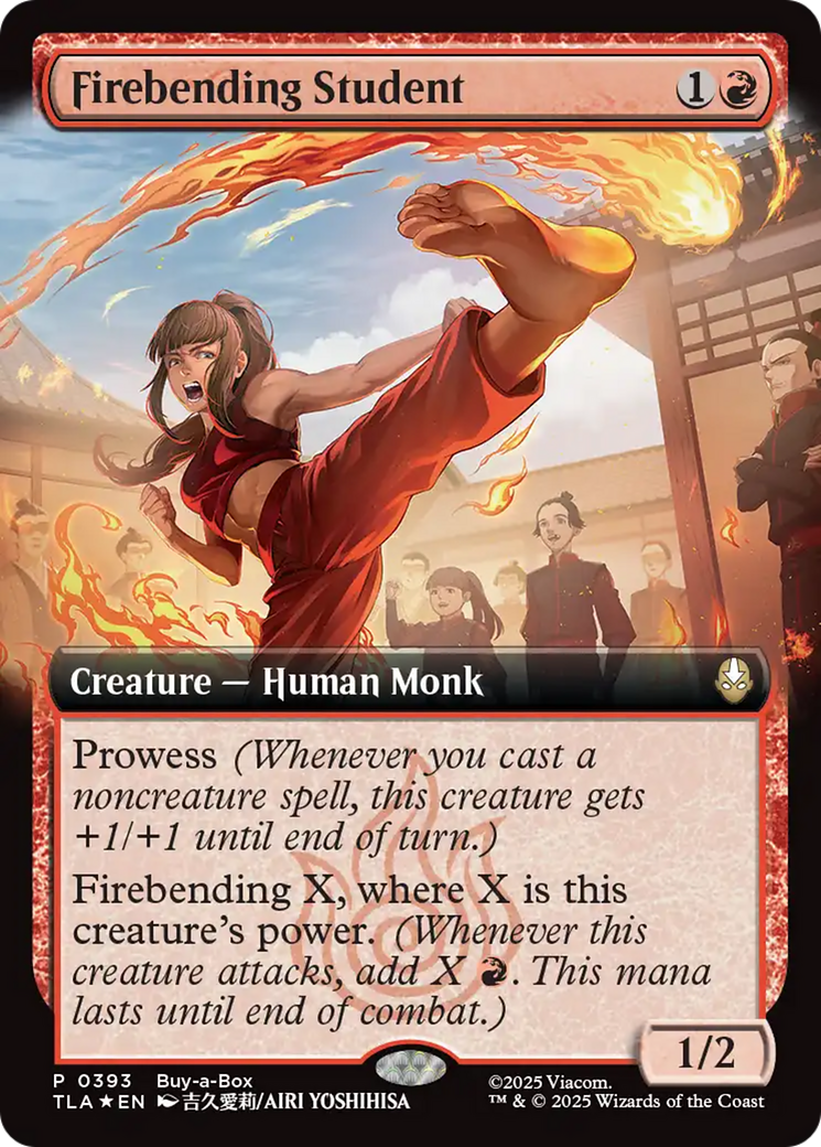 Firebending Student - Rare Creature — Human Monk card from Avatar: The Last Airbender