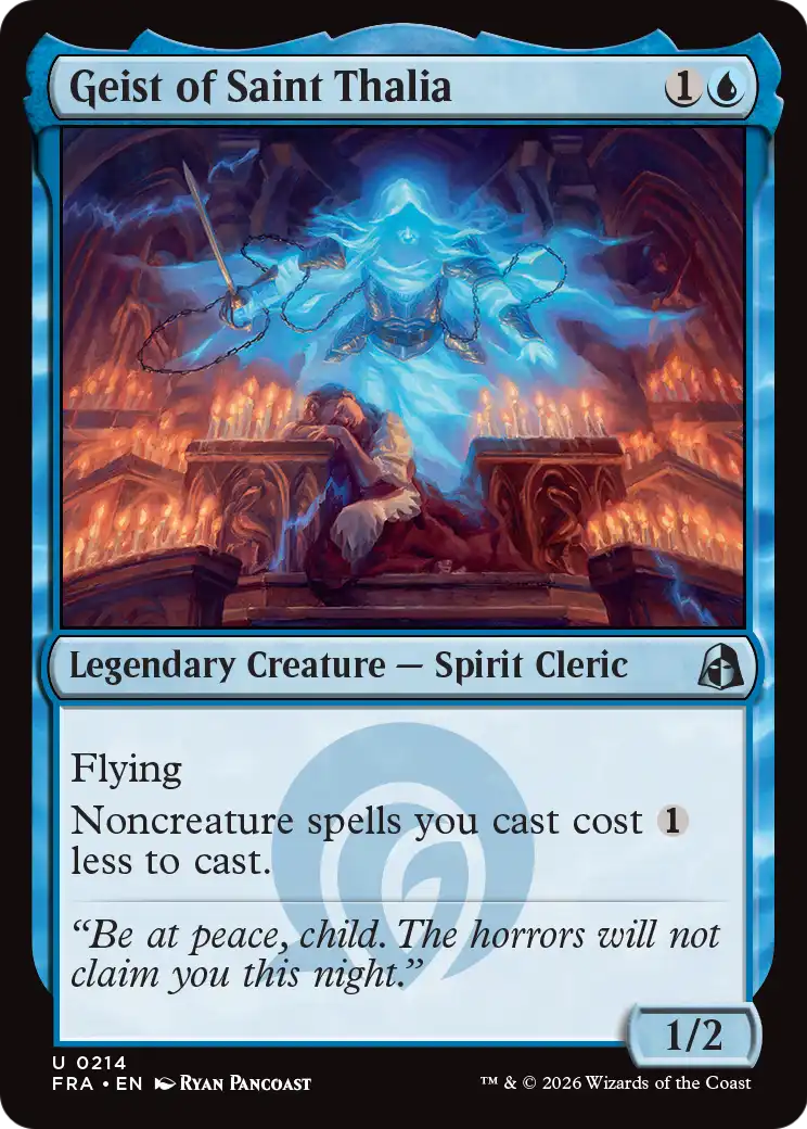 Geist of Saint Thalia - Uncommon Legendary Creature — Spirit Cleric card from Reality Fracture