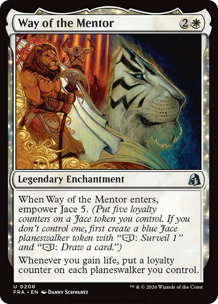 Way of the Mentor - Uncommon Legendary Enchantment card from Reality Fracture