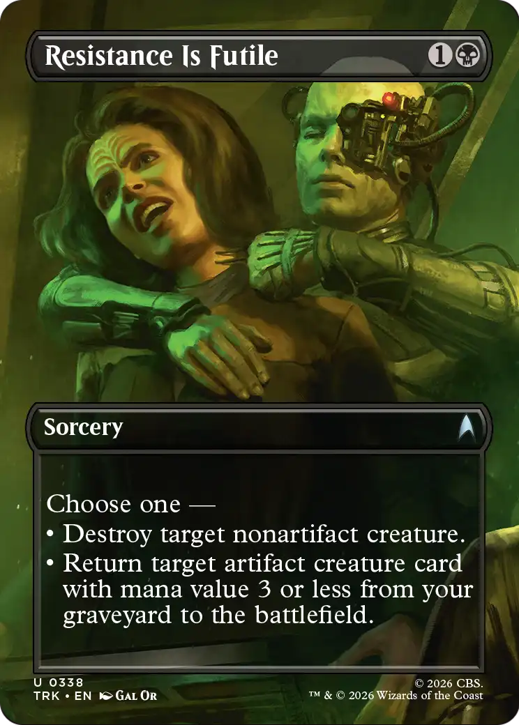 Resistance Is Futile - Uncommon Sorcery card from Star Trek