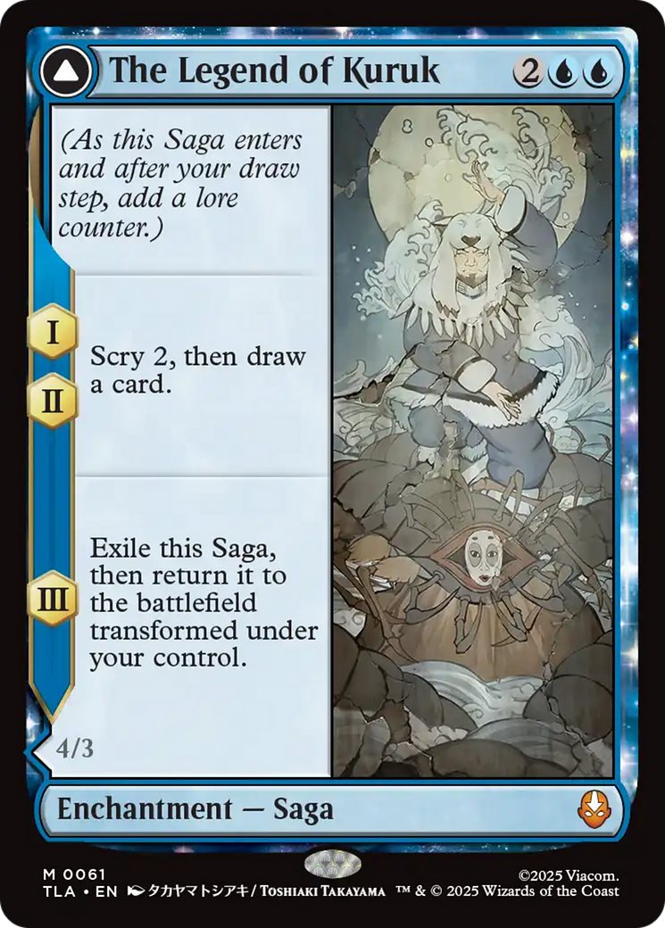 The Legend of Kuruk // Avatar Kuruk - Mythic Enchantment — Saga card from Avatar: The Last Airbender