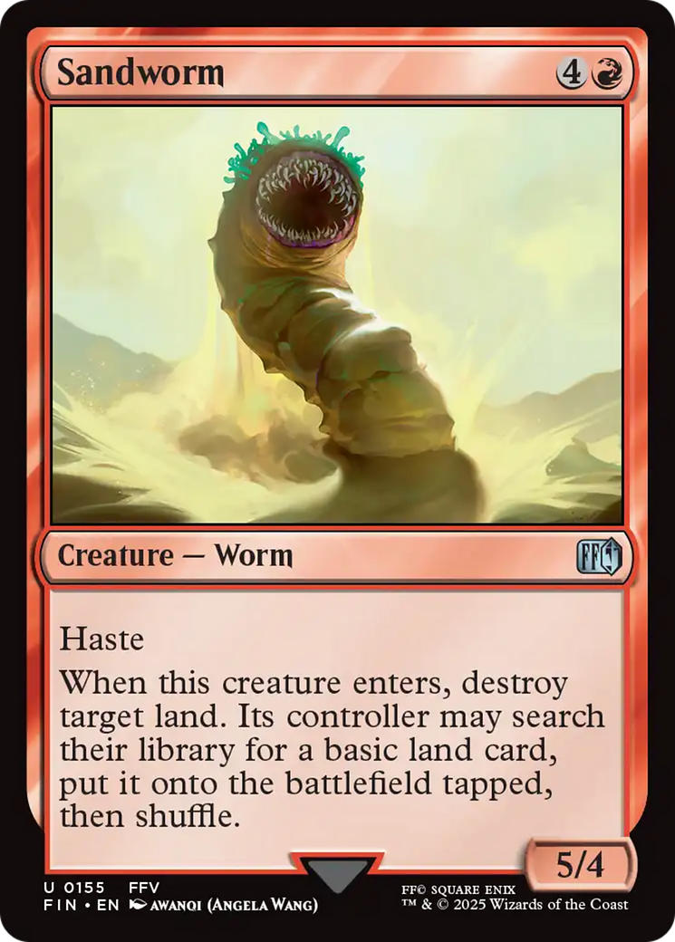 Sandworm - Uncommon Creature — Worm card from Final Fantasy