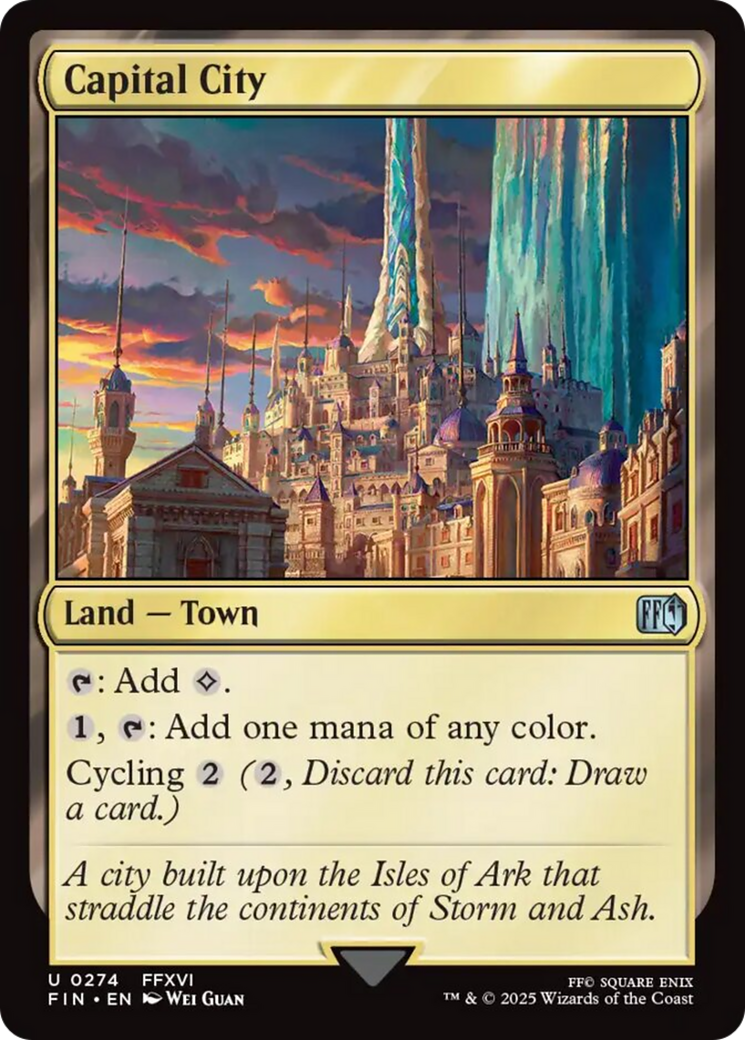 Capital City - Uncommon Land — Town card from Final Fantasy