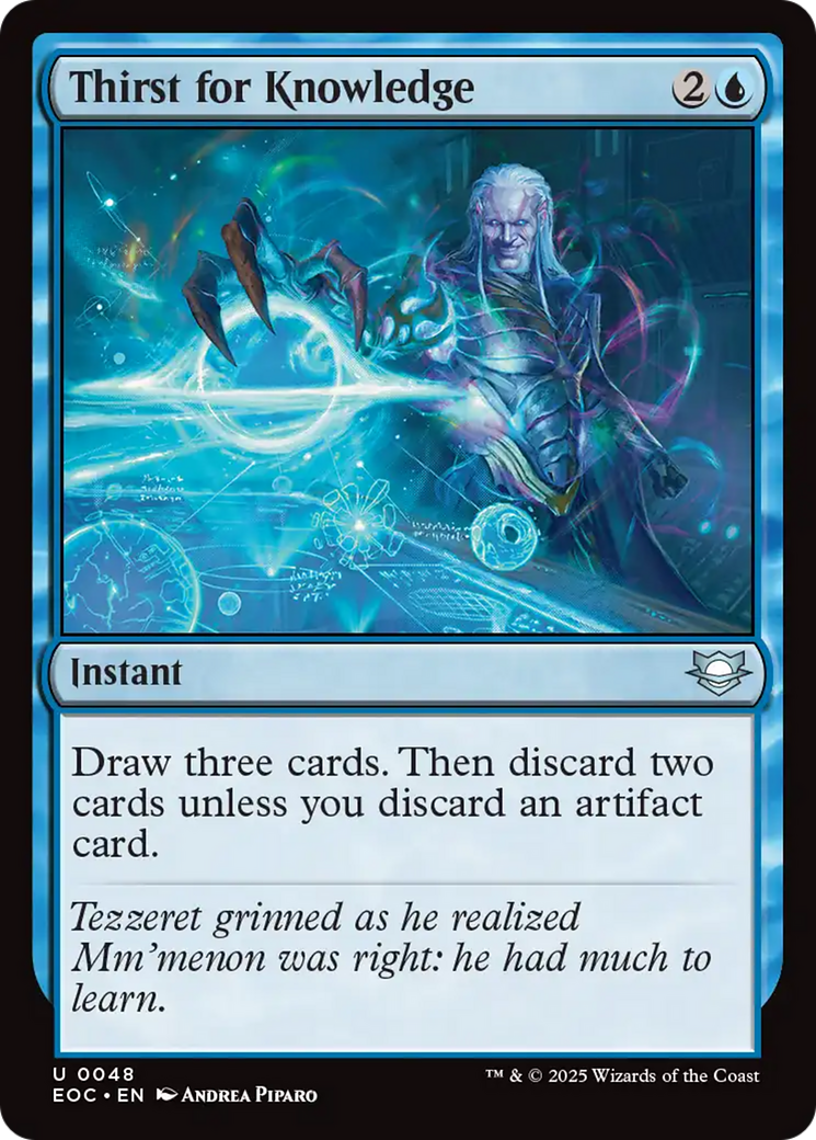Thirst for Knowledge - Uncommon Instant card from Edge of Eternities Commander