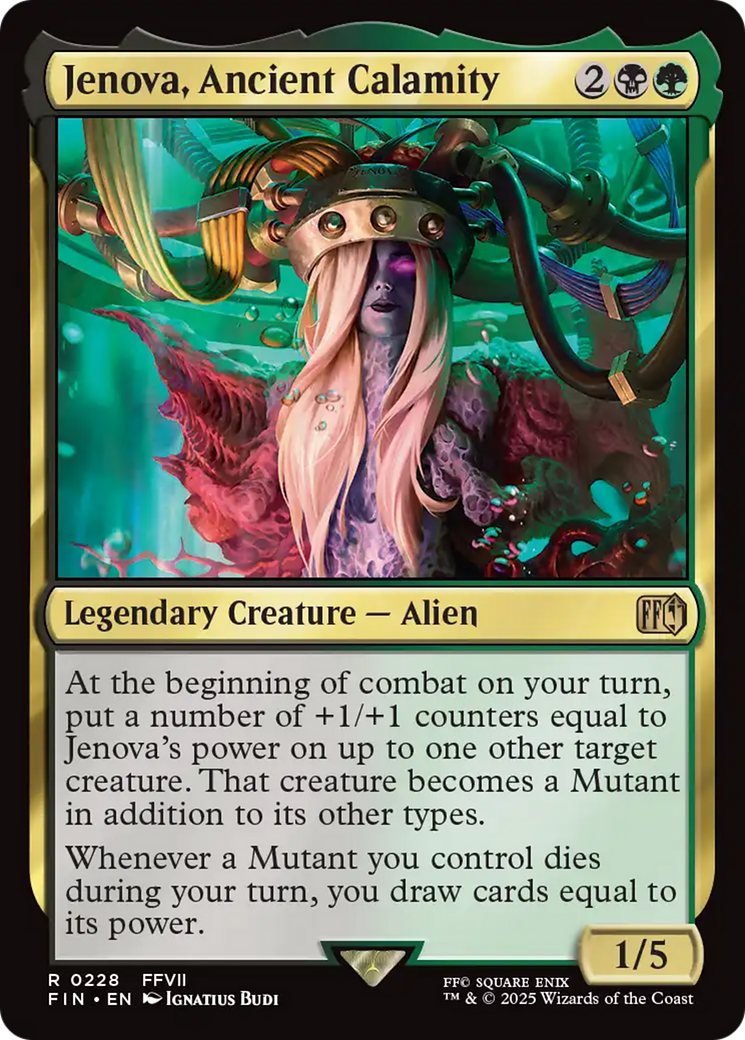 Jenova, Ancient Calamity - Rare Legendary Creature — Alien card from Final Fantasy