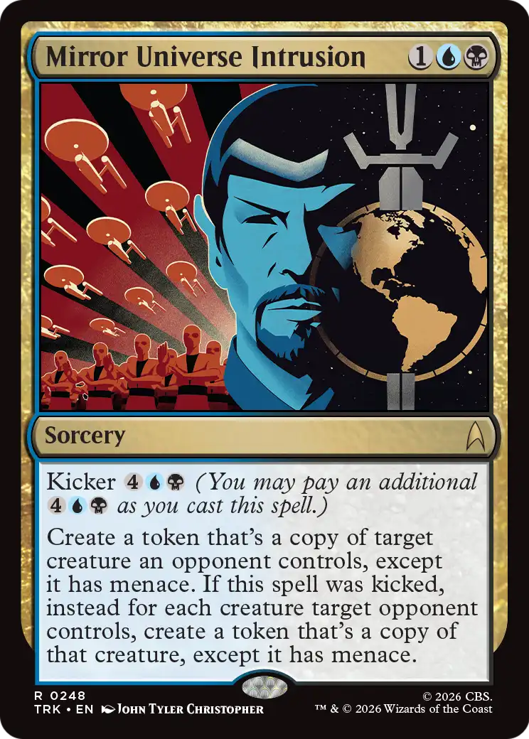 Mirror Universe Intrusion - Rare Sorcery card from Star Trek