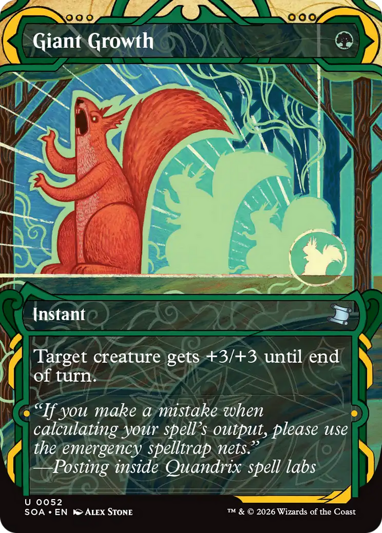 Giant Growth - Uncommon Instant card from Secrets of Strixhaven Mystical Archive