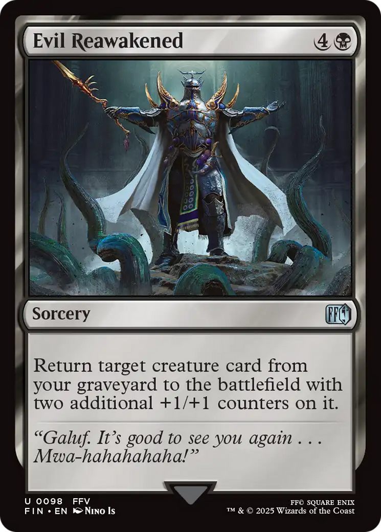 Evil Reawakened - Uncommon Sorcery card from Final Fantasy