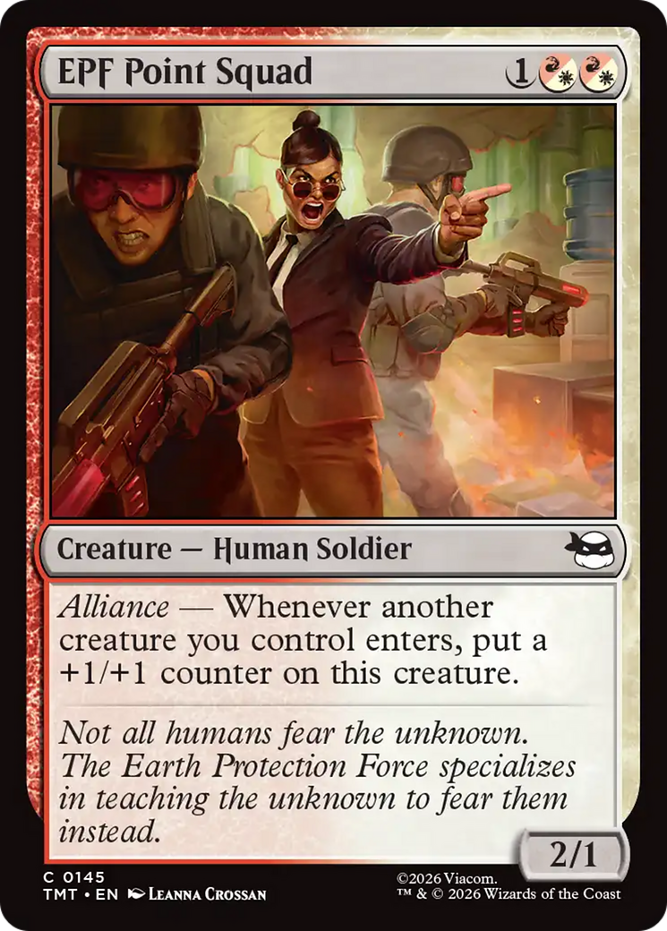 EPF Point Squad - Common Creature — Human Soldier card from Teenage Mutant Ninja Turtles