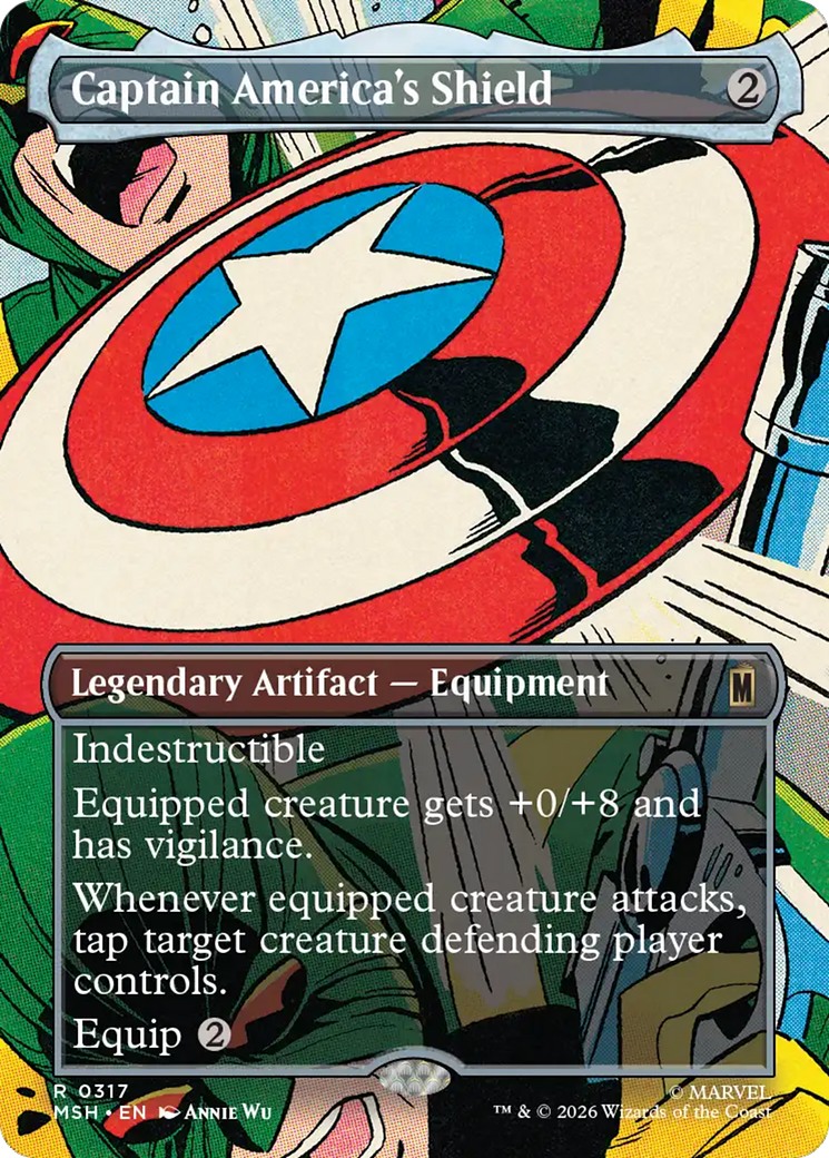 Captain America's Shield - Rare Legendary Artifact — Equipment card from Marvel Super Heroes