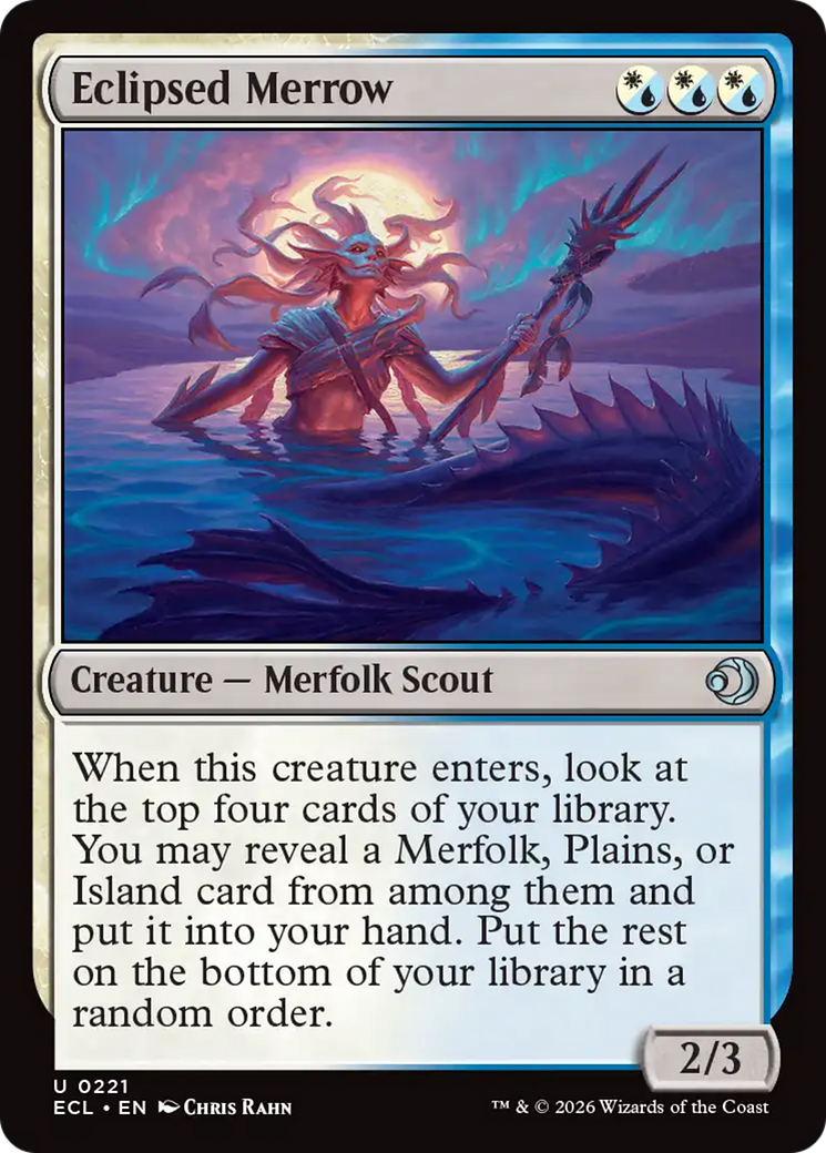 Eclipsed Merrow - Uncommon Creature — Merfolk Scout card from Lorwyn Eclipsed