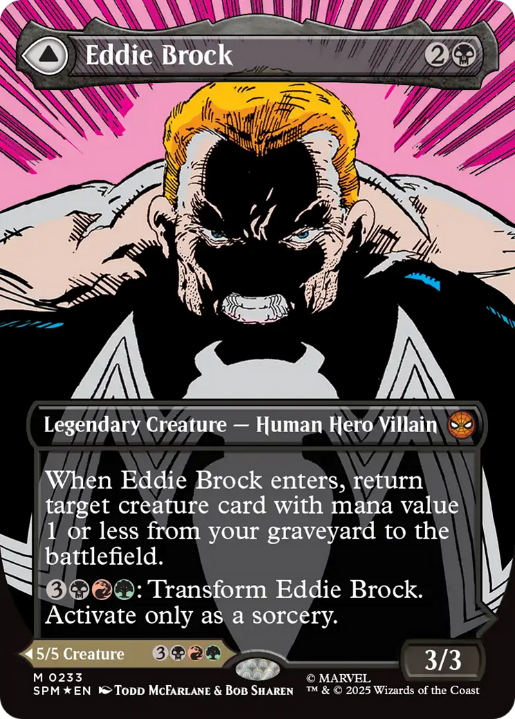 Eddie Brock // Venom, Lethal Protector - Mythic Legendary Creature — Human Hero Villain card from Marvel's Spider-Man