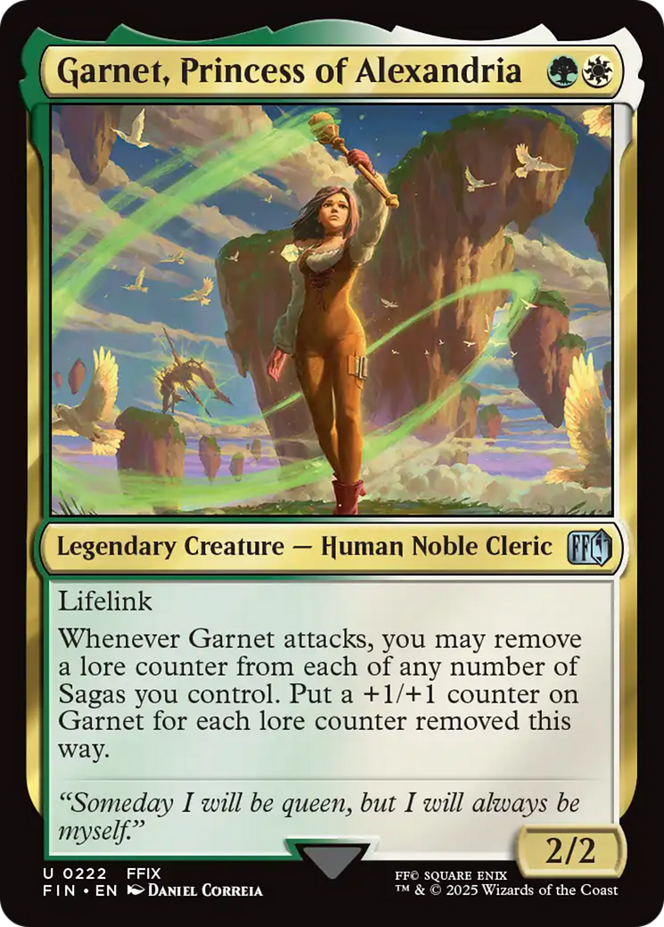 Garnet, Princess of Alexandria - Uncommon Legendary Creature — Human Noble Cleric card from Final Fantasy