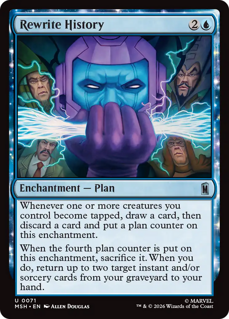 Rewrite History - Uncommon Enchantment — Plan card from Marvel Super Heroes