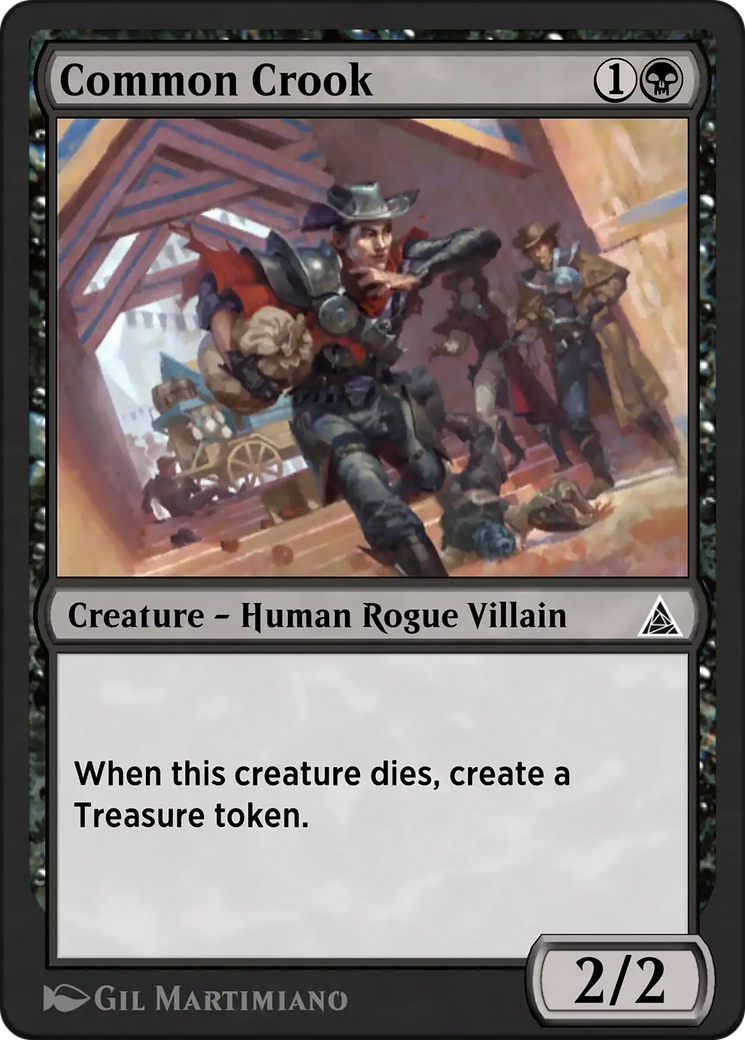 Common Crook - Common Creature — Human Rogue Villain card from Through the Omenpaths
