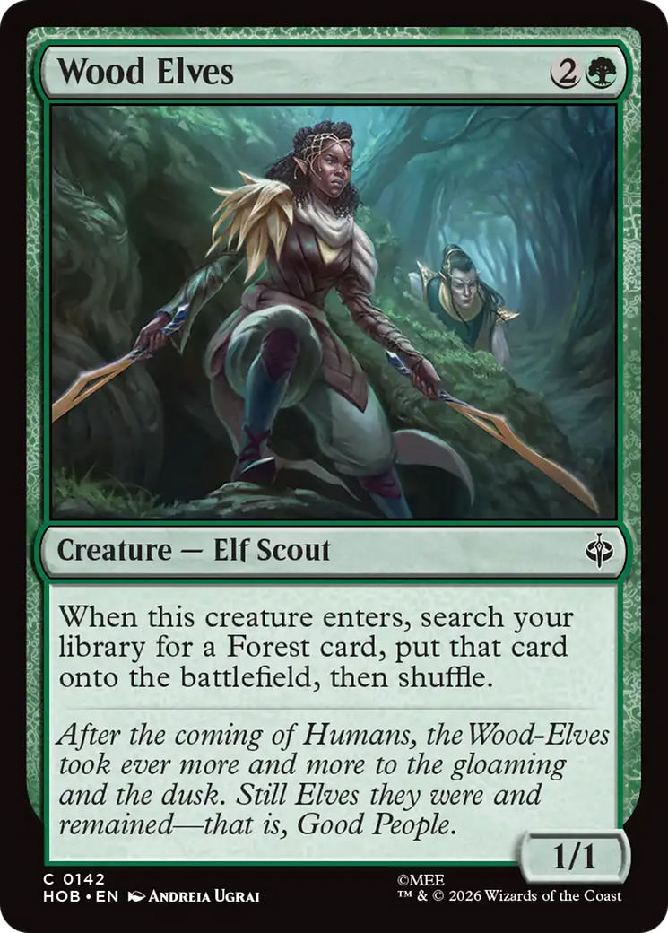 Wood Elves - Common Creature — Elf Scout card from The Hobbit