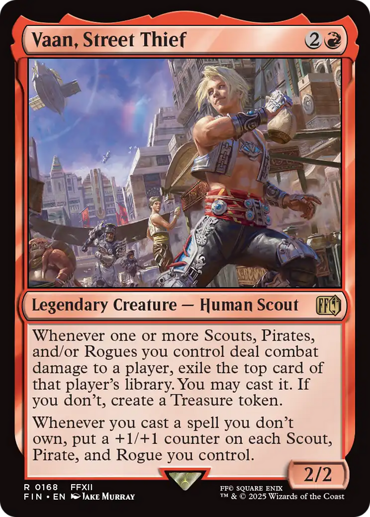 Vaan, Street Thief - Rare Legendary Creature — Human Scout card from Final Fantasy