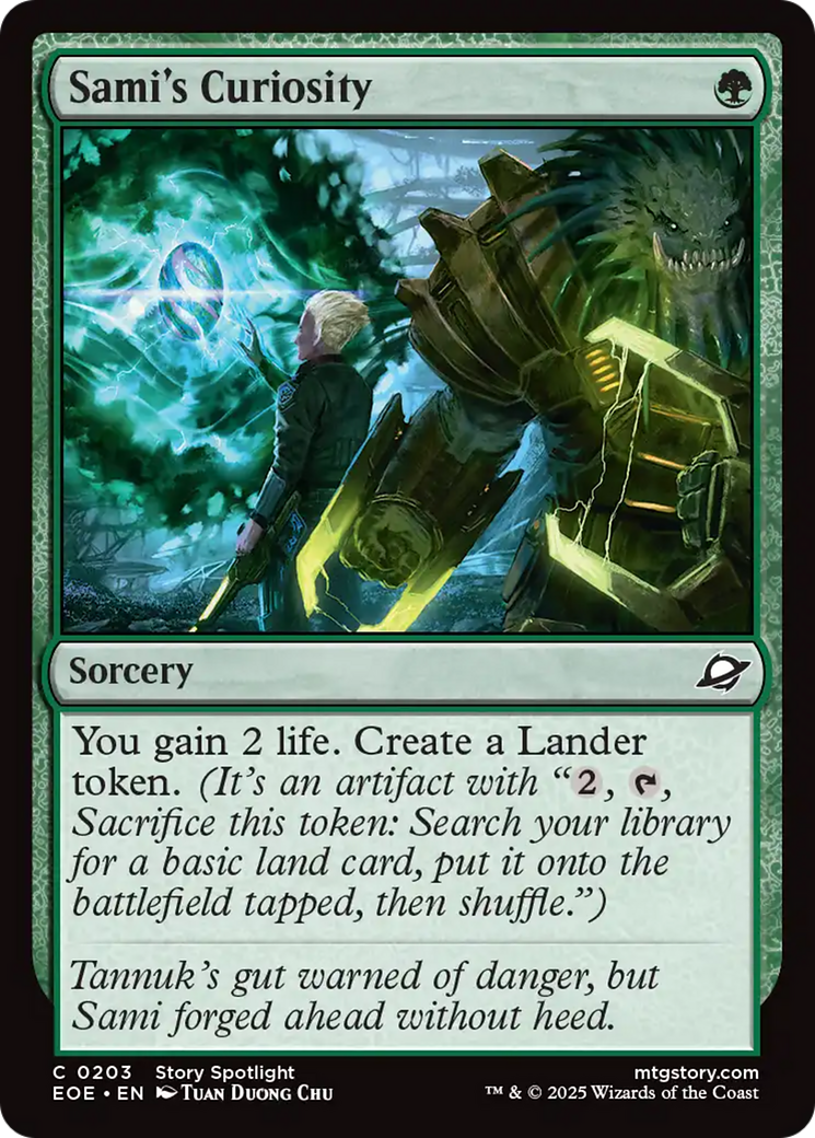 Sami's Curiosity - Common Sorcery card from Edge of Eternities
