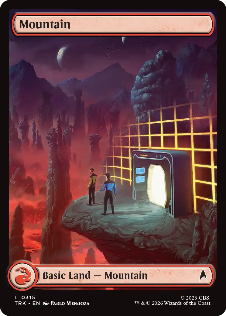 Mountain - Common Basic Land — Mountain card from Star Trek