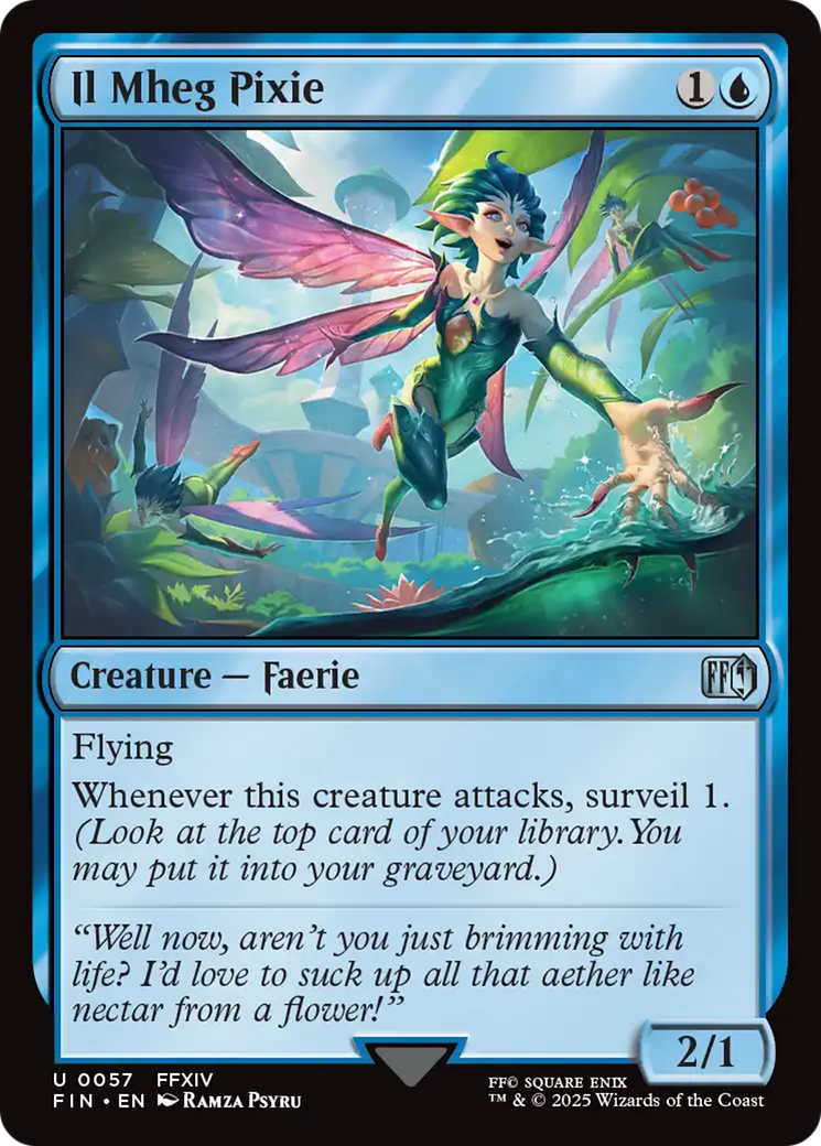 Il Mheg Pixie - Uncommon Creature — Faerie card from Final Fantasy