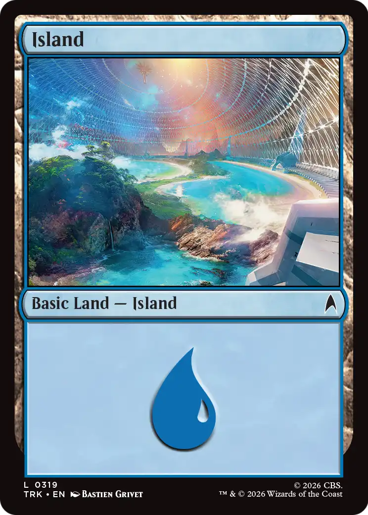 Island - Common Basic Land — Island card from Star Trek