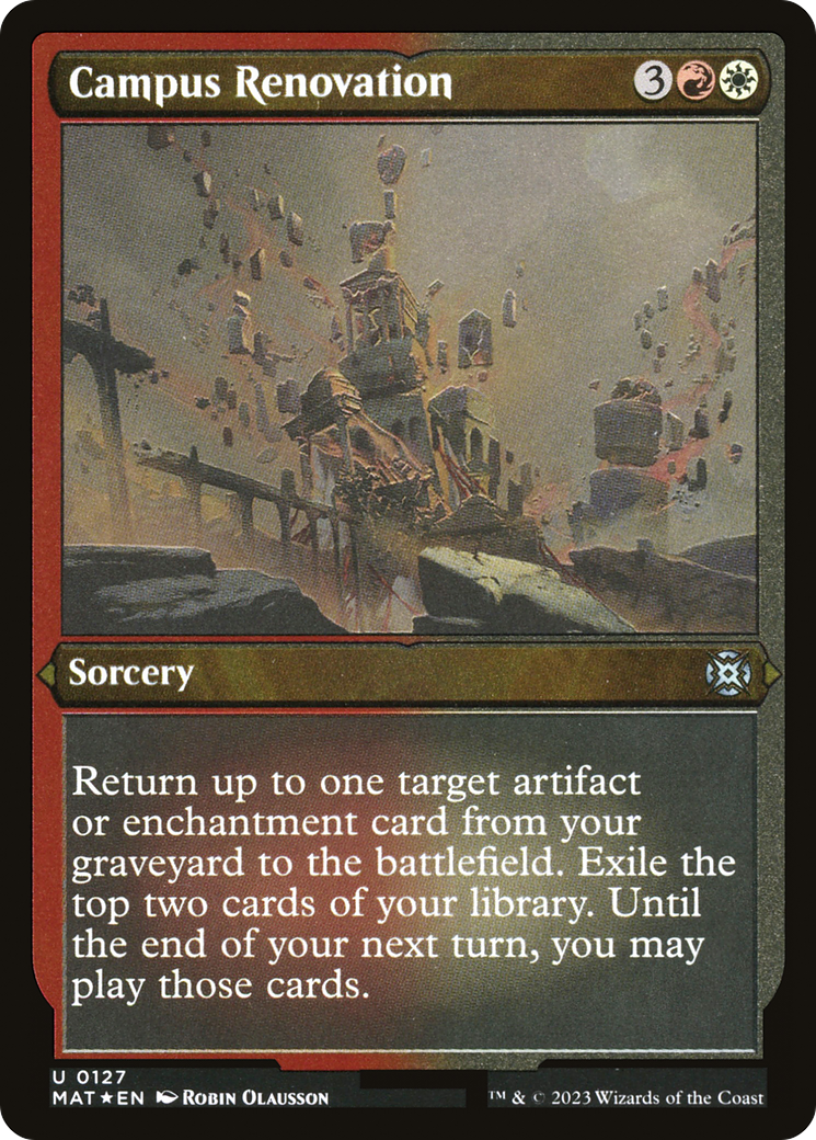 Campus Renovation - Uncommon Sorcery card from March of the Machine: The Aftermath