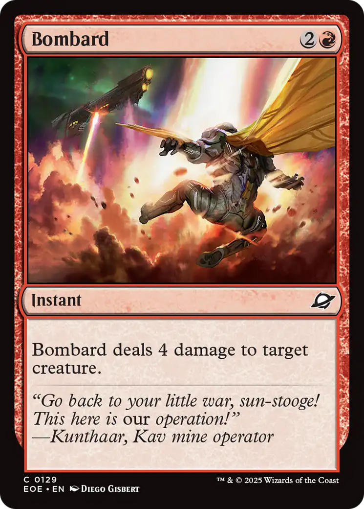 Bombard - Common Instant card from Edge of Eternities