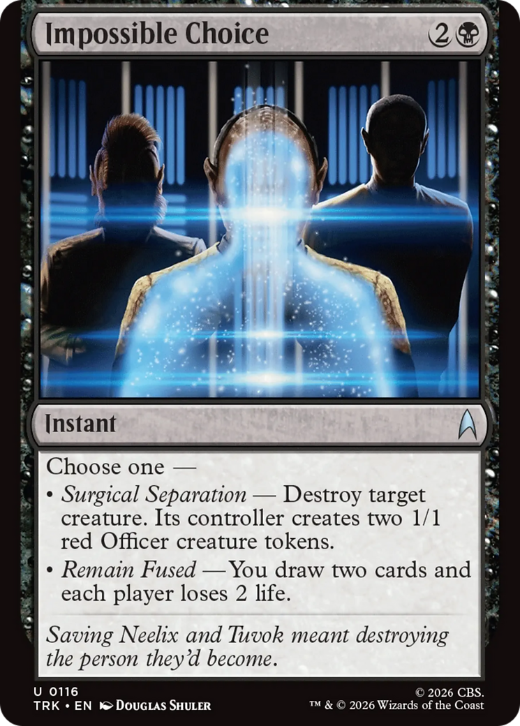 Impossible Choice - Uncommon Instant card from Star Trek