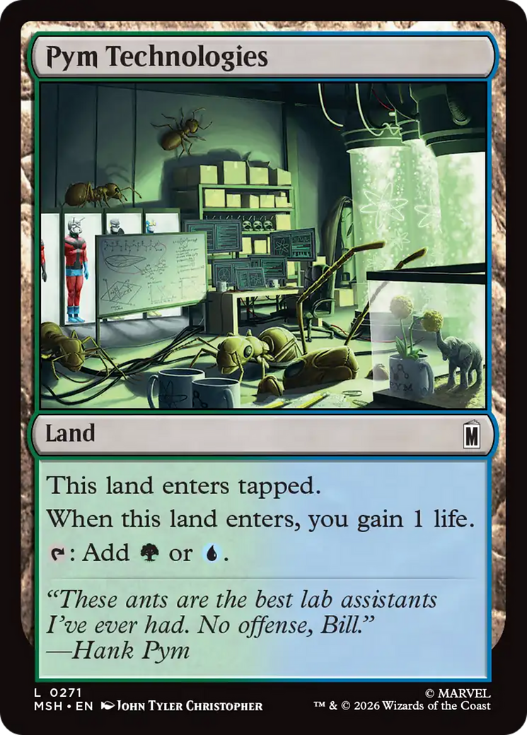 Pym Technologies - Common Land card from Marvel Super Heroes