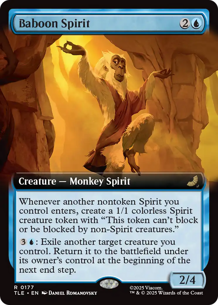 Baboon Spirit - Rare Creature — Monkey Spirit card from Avatar: The Last Airbender Eternal