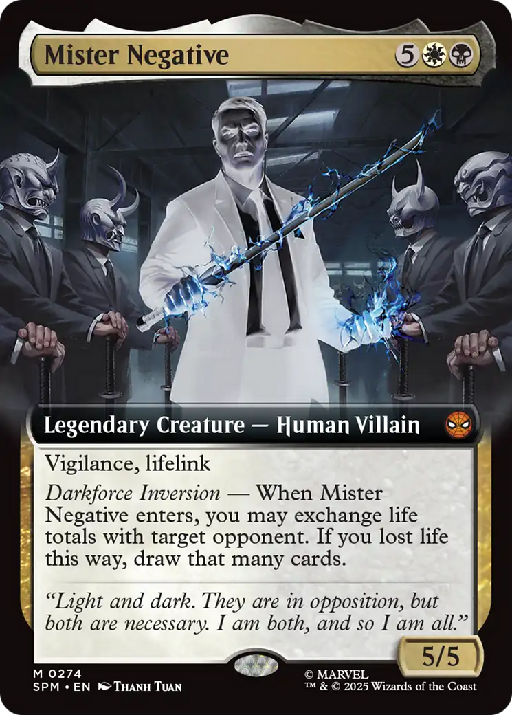 Mister Negative - Mythic Legendary Creature — Human Villain card from Marvel's Spider-Man