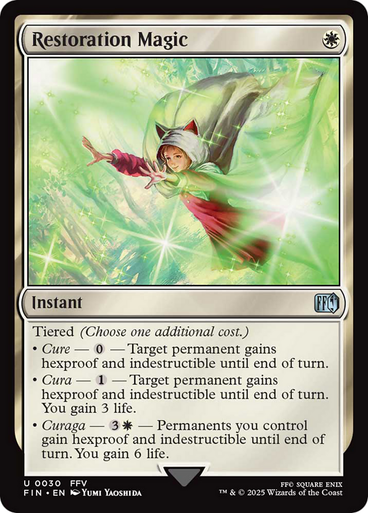 Restoration Magic - Uncommon Instant card from Final Fantasy