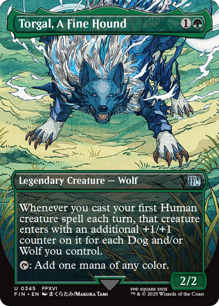 Torgal, A Fine Hound - Uncommon Legendary Creature — Wolf card from Final Fantasy